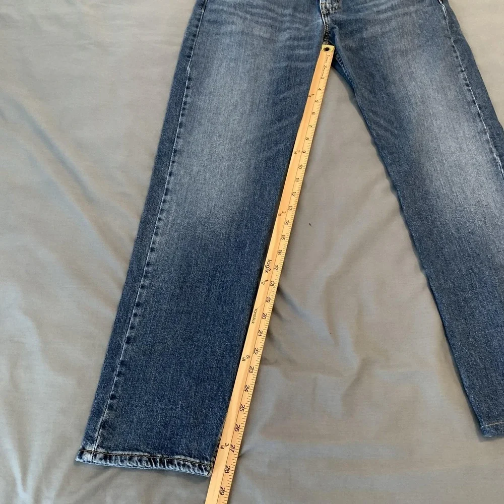 Levis 502 Jeans Mens 33x30 Blue Medium Wash Tapered‎ Leg Stretch Denim Pants